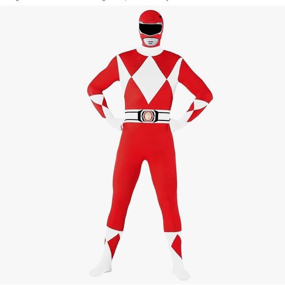 Power Rangers: Red Ranger Morphsuit Costume for Men NWT XXL - Picture 1 of 4